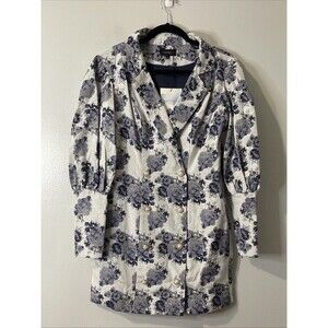 MAJORELLE Floral Donnie Mini Blazer Dress Size Small Blue NEW Party Garden